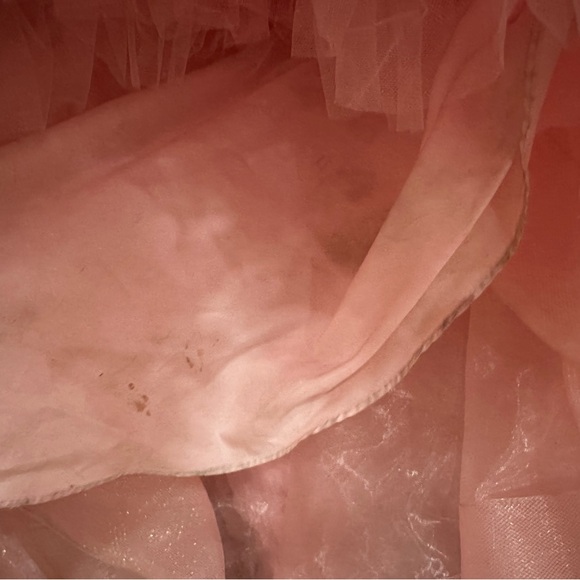 Sherri Hill 54906 Off shoulder Ruffle Skirt Corset Bodice Gown Prom Pink sz 4 - Picture 6 of 10